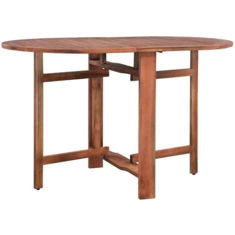 Mesa De Jardín De Madera De Acacia Maciza 120x70x74 Cm VidaXL 4 Mesa De Jardín De Madera De Acacia Maciza 120x70x74 Cm VidaXL - Imagen 4