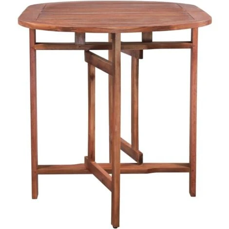 Mesa De Jardín De Madera De Acacia Maciza 120x70x74 Cm VidaXL 5 Mesa De Jardín De Madera De Acacia Maciza 120x70x74 Cm VidaXL - Imagen 5