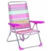 SILLA PLAYA RESPALDO ALTO FIBRELINE RAYAS