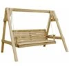 Banco Balancín Jardín Madera Pino Impregnada 205x150x157 Cm VidaXL