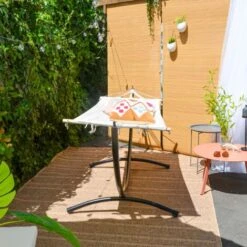Hamaca De Jardín Con Soporte 300x100cm Tumbona Con Estructura Metálica 9 Hamaca De Jardín Con Soporte 300x100cm Tumbona Con Estructura Metálica -Mano Mano Ventas 11251902 5