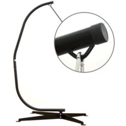 AMANKA Sostén Para Silla Colgante 205cm Soporte Para Columpio Estructura De Acero Negro Peso Máx 150Kg -Mano Mano Ventas 11251904 5