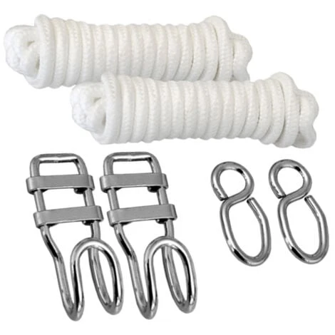 Kit Para Colgar Hamacas A Los Àrboles Cuerda 6 M Peso Máximo Soportado 160 Kg Kits Completo 3 Kit Para Colgar Hamacas A Los Àrboles Cuerda 6 M Peso Máximo Soportado 160 Kg Kits Completo - Imagen 3