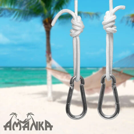 Kit Para Colgar Hamacas Kit Completo Incl Mosquetones Y Cuerdas Peso Máximo Soportado 160 Kg 5 Kit Para Colgar Hamacas Kit Completo Incl Mosquetones Y Cuerdas Peso Máximo Soportado 160 Kg - Imagen 5