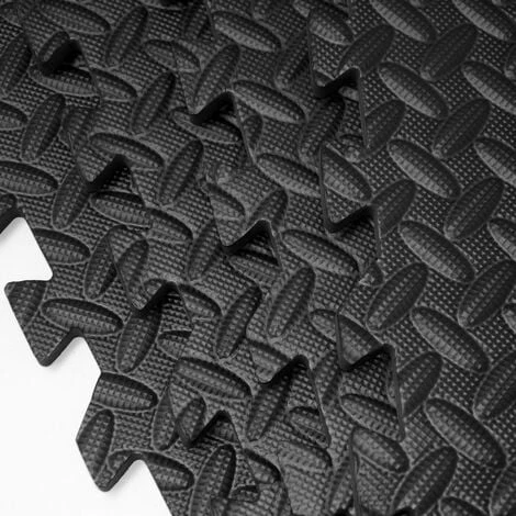 Eyepower Suelo De Gimnasio De Goma EVA Esterilla Puzle 4 Piezas Cada Una 63x63cm + 8 Marcos Para Deporte Fitness Ejercicio 1,59qm Extensible Negro 4 Eyepower Suelo De Gimnasio De Goma EVA Esterilla Puzle 4 Piezas Cada Una 63x63cm + 8 Marcos Para Deporte Fitness Ejercicio 1,59qm Extensible Negro - Imagen 4