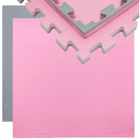 Eyepower Suelo De Gimnasio De EVA Espeso 20mm Esterilla Puzle 90x90cm Incl Marco Para Deporte Ejercicio Extensible Doble Faz Gris Rosa 1 Eyepower Suelo De Gimnasio De EVA Espeso 20mm Esterilla Puzle 90x90cm Incl Marco Para Deporte Ejercicio Extensible Doble Faz Gris Rosa