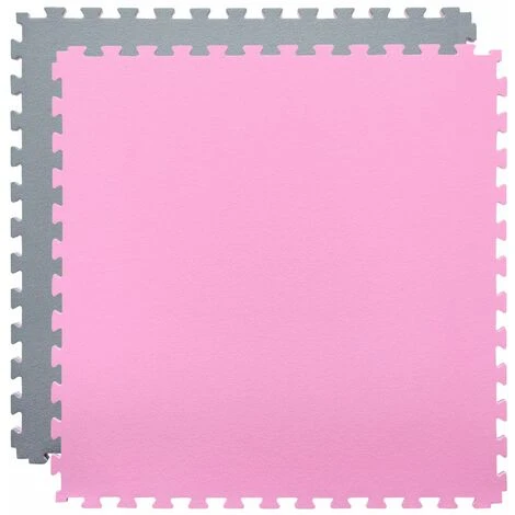 Eyepower Suelo De Gimnasio De EVA Espeso 20mm Esterilla Puzle 90x90cm Incl Marco Para Deporte Ejercicio Extensible Doble Faz Gris Rosa 2 Eyepower Suelo De Gimnasio De EVA Espeso 20mm Esterilla Puzle 90x90cm Incl Marco Para Deporte Ejercicio Extensible Doble Faz Gris Rosa - Imagen 2