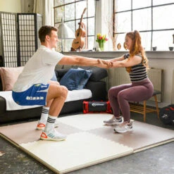 Eyepower Suelo De Gimnasio De EVA Espeso 40mm Esterilla Puzle 90x90cm Incl Marco Para Deporte Ejercicio Extensible Doble Faz Marrón Beige 8 Eyepower Suelo De Gimnasio De EVA Espeso 40mm Esterilla Puzle 90x90cm Incl Marco Para Deporte Ejercicio Extensible Doble Faz Marrón Beige -Mano Mano Ventas 11252208 4