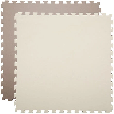 Eyepower Suelo De Gimnasio De EVA Espeso 40mm Esterilla Puzle 90x90cm Incl Marco Para Deporte Ejercicio Extensible Doble Faz Marrón Beige 5 Eyepower Suelo De Gimnasio De EVA Espeso 40mm Esterilla Puzle 90x90cm Incl Marco Para Deporte Ejercicio Extensible Doble Faz Marrón Beige - Imagen 5