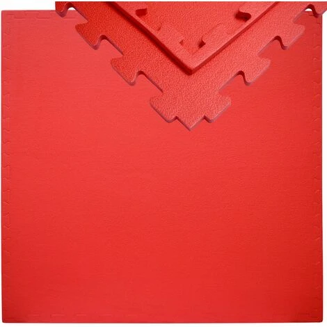 Eyepower Suelo De Gimnasio De EVA Espeso 12mm Esterilla Puzle 90x90cm Extensible Incl Marco Para Deporte Ejercicio Rojo 1 Eyepower Suelo De Gimnasio De EVA Espeso 12mm Esterilla Puzle 90x90cm Extensible Incl Marco Para Deporte Ejercicio Rojo
