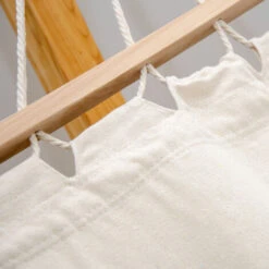 XXL Hamaca Para Dos Con Estructura De Madera Natural Marco De Las Hamacas Jardín -Mano Mano Ventas 11312728 5