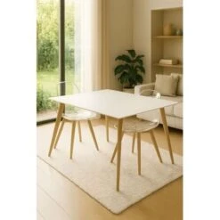 Mesas Comedor - Mesa Synk Rectangular 120 X 80 Cm - Blanco