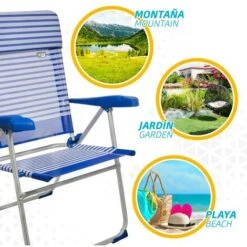 Silla Plegable Aluminio 7 Posiciones Aktive Beach -Mano Mano Ventas 11652811 5