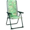 Silla Plegable De Jardín Solenny Reclinable Acolchada Con Respaldo Alto 62x60x105 Cm 5 Posiciones