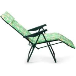 Tumbona Plegable De Jardín Solenny Regulable Acolchada 76x60x108 Cm 5 Posiciones Con Cabezal Anatómico -Mano Mano Ventas 11773555 3