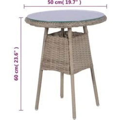 Set Muebles De Jardín 3 Pzas Con Cojines Ratán Sintético Marrón VidaXL -Mano Mano Ventas 11791959 3