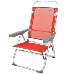 Silla Multiposición Aluminio Aktive Beach - Rojo