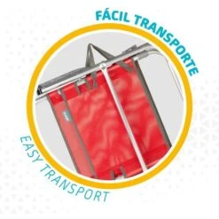 Silla Plegable Fija Aluminio Aktive Beach - Rojo -Mano Mano Ventas 12178429 4