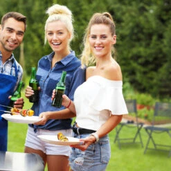 Relaxdays Pack De 2 Sillas Plegables Para Camping, Jardín Y Terraza, Metal Y Plástico, Antracita, 87 X 55 X 48 Cm -Mano Mano Ventas 12360660 5