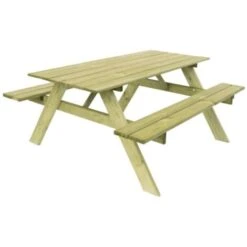 Mesa Picnic Madera Tratada Gardiun Essential 165x154x75 Cm 6-8 Personas -Mano Mano Ventas 12427605 4