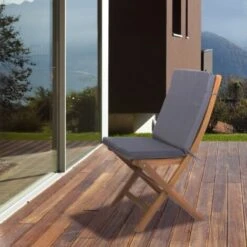 Cojin Para Silla Con Respaldo Chillvert Gandía 115x45x4,5 Cm Gris Desenfundable -Mano Mano Ventas 12427607 5