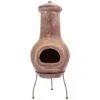 Chimenea Salamanca Rojo Oscuro 36x36x85 Cm Arcilla RedFire