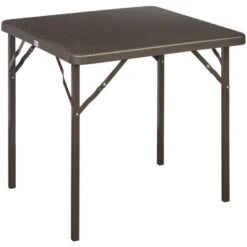 Papillon Mesa Plegable Cuadrada Marron 78x78x72 Cm.