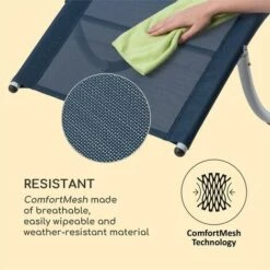 Blumfeldt Westwood Rocking Chair Mecedora Ergonómica Aluminio Azul Oscuro -Mano Mano Ventas 13312675 3