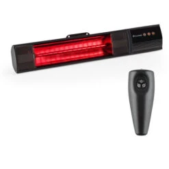 Blumfeldt Nitro Estufa Para Terraza Infrarrojos Tubo Dorado 1500W IP55 Aluminio