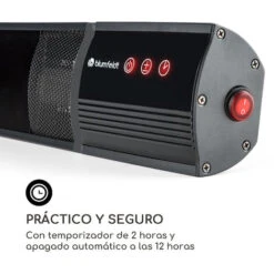Blumfeldt Nitro Estufa Para Terraza Infrarrojos Tubo Dorado 1500W IP55 Aluminio -Mano Mano Ventas 13313061 4