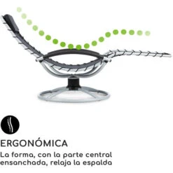 Blumfeldt The Chiller Tumbona Oscilante 77x85x173cm 360 Comfort ComfortMesh Negra -Mano Mano Ventas 13313150 4