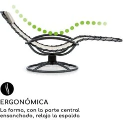 Blumfeldt The Chiller Tumbona Oscilante 77x85x173cm 360 360 Comfort ComfortMesh Beige -Mano Mano Ventas 13313151 4 1