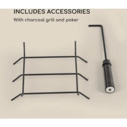 Blumfeldt Monument Chimenea De Jardín Acero Inoxidable Almacenamiento Para Troncos Negro -Mano Mano Ventas 13313247 5