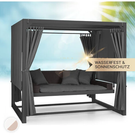 Blumfeldt Eremitage Columpio De Lujo 236 X 210 X 180 Cm Toldo Cortinas 1 Blumfeldt Eremitage Columpio De Lujo 236 X 210 X 180 Cm Toldo Cortinas