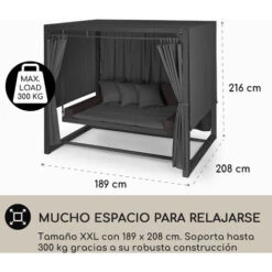 Blumfeldt Eremitage Columpio De Lujo 236 X 210 X 180 Cm Toldo Cortinas 9 Blumfeldt Eremitage Columpio De Lujo 236 X 210 X 180 Cm Toldo Cortinas -Mano Mano Ventas 13383963 5