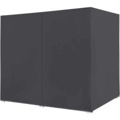 Tumbona Cama Con Cortinas De Ratán Sintético Gris VidaXL -Mano Mano Ventas 13401346 5