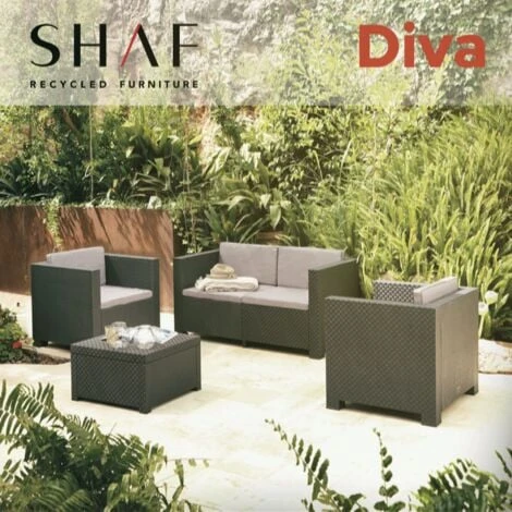 Conjunto De Jardin Set Diva Confort Wengué 2 Conjunto De Jardin Set Diva Confort Wengué - Imagen 2