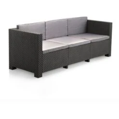 Conjunto De Jardin Set Diva Tropea Grafito -Mano Mano Ventas 13776229 4