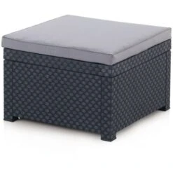 Pouf Diva Grafito. Cojín Incluido