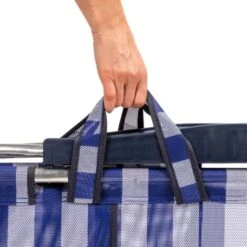 Silla De Playa Cama Plegable Solenny Reclinable Con Respaldo Bajo Y Asas 77x60x83 Cm 4 Posiciones -Mano Mano Ventas 13875717 5