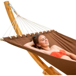 Hamaca Terraza Con Soporte - 325cm Soporte Hamaca Madera Exterior Hamaca Jardin -Mano Mano Ventas 14375482 3