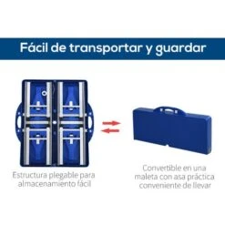 OUTSUNNY Mesa Plegable De Camping Con 4 Asientos Y Agujero Para Sombrilla Picnic Y Playa -Mano Mano Ventas 1443702 5