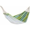 OUTSUNNY Hamaca De Algodón Para Jardín 200x150 Cm Hamaca Colgante Portátil Carga Máx. 180 Kg Para Acampar Piscina Camping Rayas Multicolor