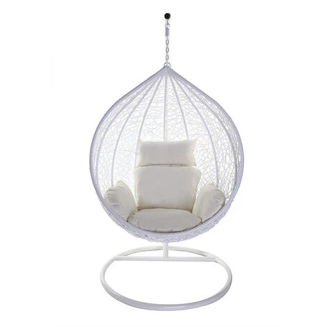 Sillón Suspendido Huevo Resina Blanco MOJO 2 Sillón Suspendido Huevo Resina Blanco MOJO - Imagen 2