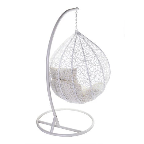 Sillón Suspendido Huevo Resina Blanco MOJO 5 Sillón Suspendido Huevo Resina Blanco MOJO - Imagen 5