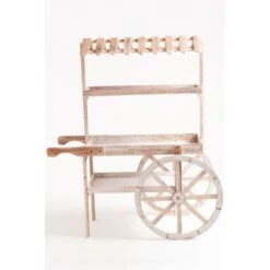 Carritos Candy Bar - Carrito Candy Bar Madera Strawberry Envejecido - Blanco Envejecido -Mano Mano Ventas 15483874 4