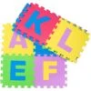 1417 Alfombra Puzzle Suave Con LETRAS 10 Piezas 29.5 X 29.5 X 8 Cm Colorida