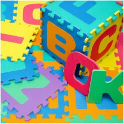1417 Alfombra Puzzle Suave Con LETRAS 10 Piezas 29.5 X 29.5 X 8 Cm Colorida -Mano Mano Ventas 15611499 3