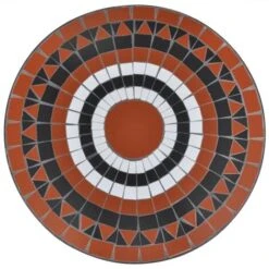 Mesa De Bistro Terraza Mosaico Terracota Y Blanco 60 Cm VidaXL -Mano Mano Ventas 1602966 4