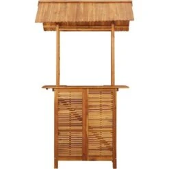 Mesa De Bar Jardín Con Tejado Madera De Acacia 122x106x217 Cm VidaXL -Mano Mano Ventas 16263155 5